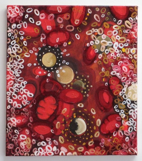 Interstellar Cloud, original oil painting on canvas