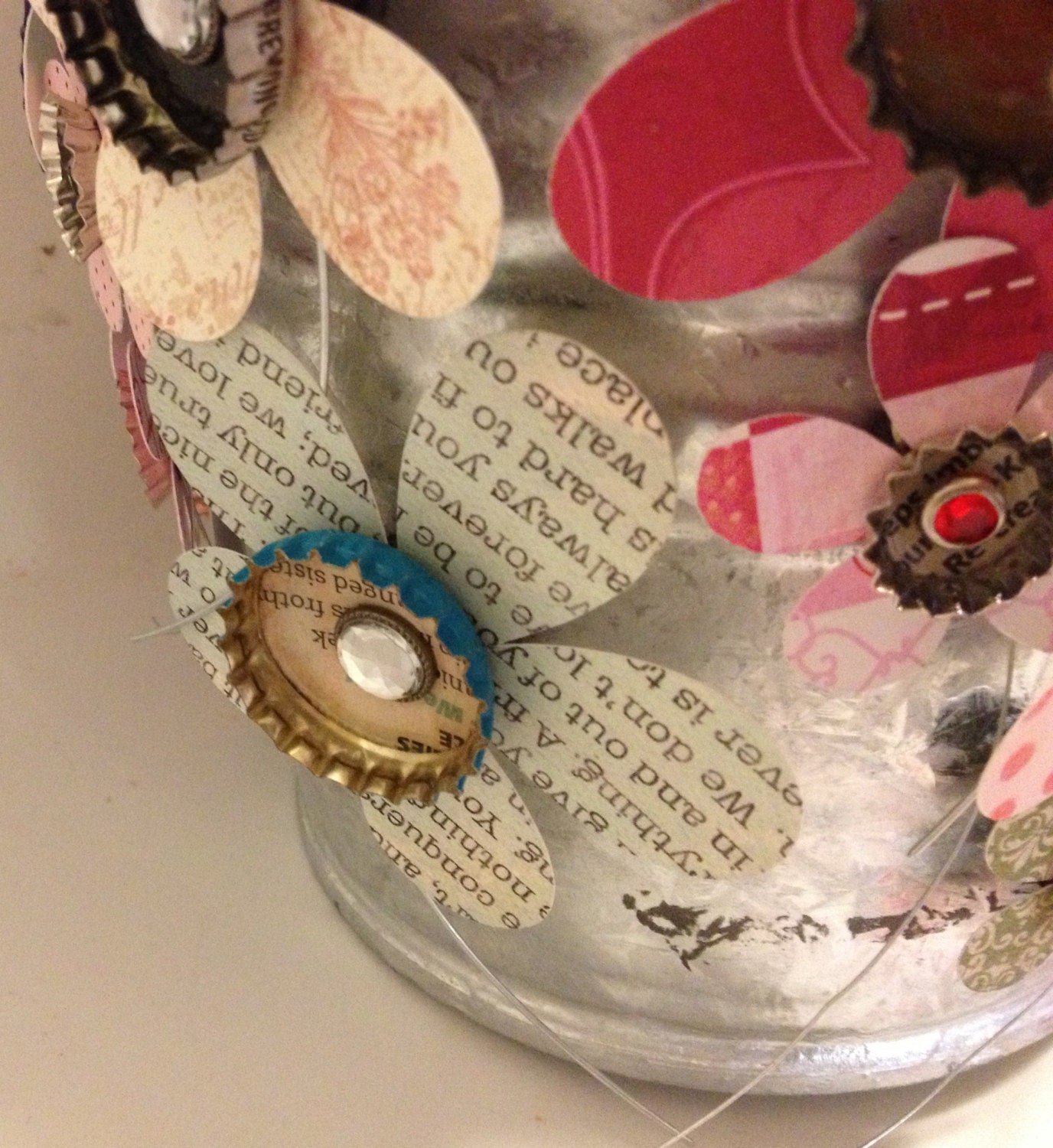 Handmade Regular and Mini Bottlecap Flower Magnets