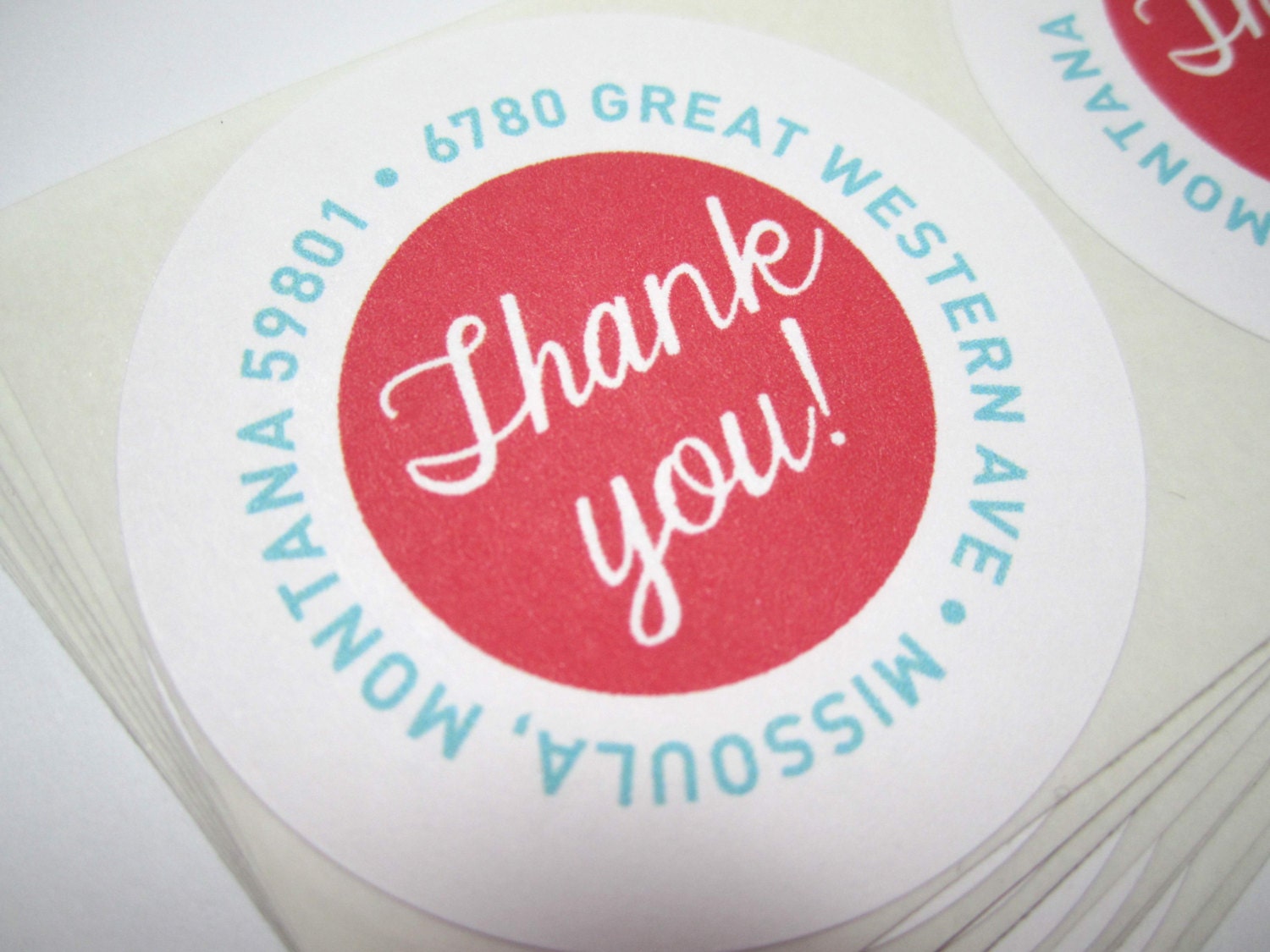 Return Address Labels - Thank you (100qty)