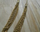 Sustainable double bullet casing necklace (gold)