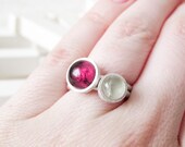 TOURMALINE & PREHNITE ring