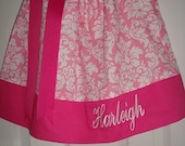 Harleigh Personalized Candy Damask Pillowcase Dress-Available in sizes NB thru 4