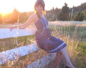 Gunne Sax Violet Rose Sun Dress XS/Childs
