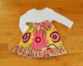Baby Girls Onesie Dress - size NB to 24 month - Kleo in Pink