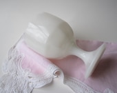 Classic Vintage Milk Glass Pedestal Vase