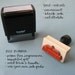 Natalie Handwritten Address Stamp: your choice of self-inking or red rubber