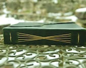 The Wandering Woodsman - 5 x 6 inch Handcrafted Green Leather Journal