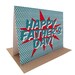 Happy Father's Day --  Hand Printed Card