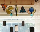 Abstract Stained Glass Garden Art Suncatcher for the Birds