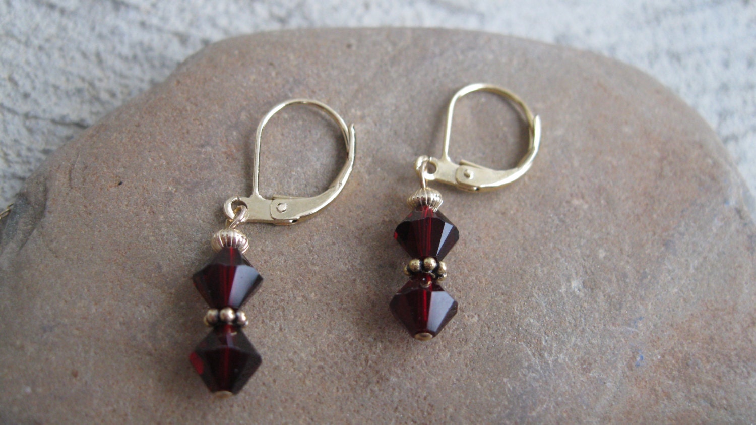 Legacy Birthstone Earrings- Gold and Swarovksi Crystal- Custom