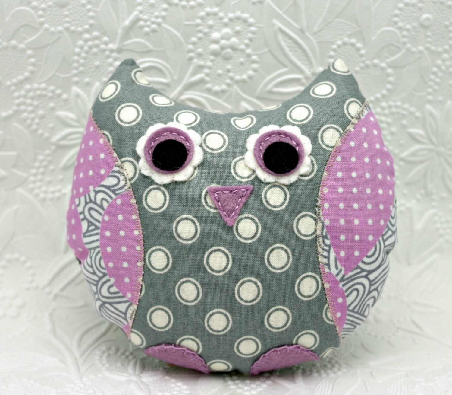 Stuffed  Owl  Plush Retromama Design Softie