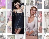NEW Pretty Ladies - Instant Download Digital Collage Sheet - 1x3 MicroSlide Tile Size