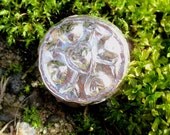 Five Pewter Heart Buttons