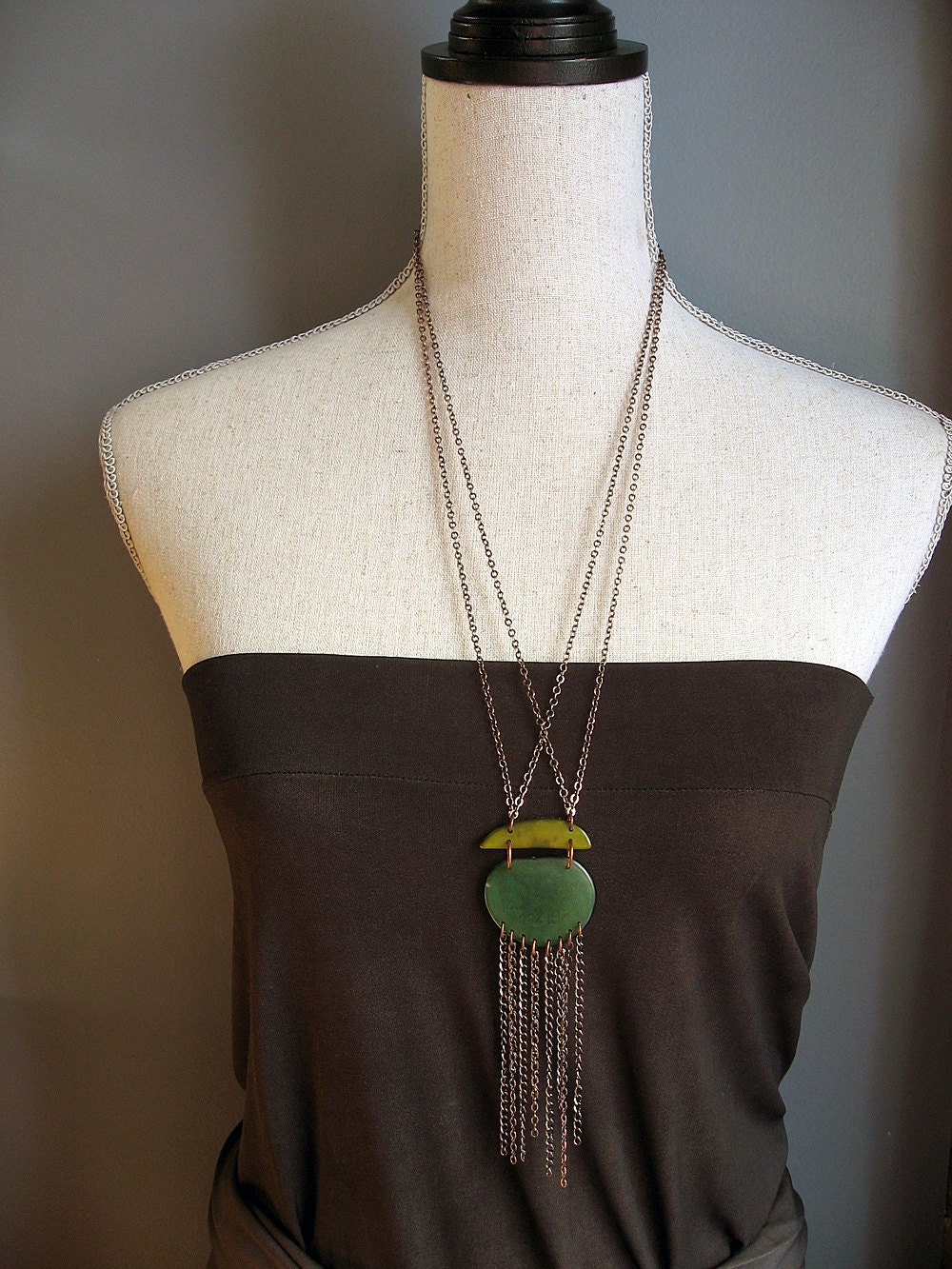 Long Necklace with Fringe