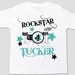 Birthday boy personalized drum set rockstar t-shirt