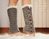 Instant download - Crochet PATTERN for leg warmers (pdf file) - Luxury Leg Warmers