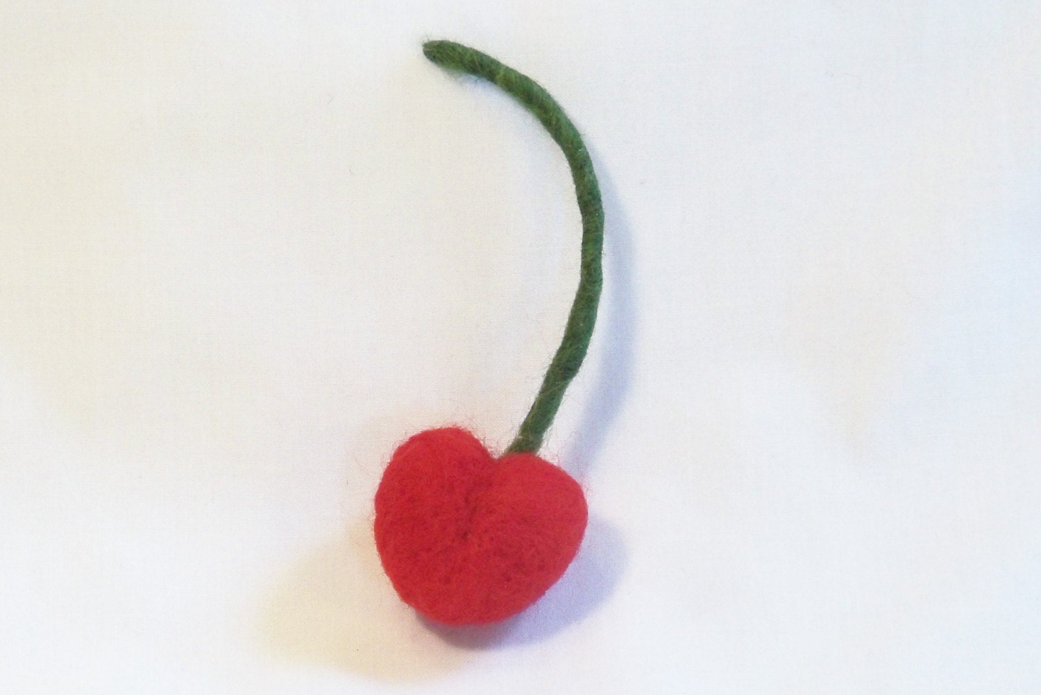 Needle Felted Cherry - Felt Fruit