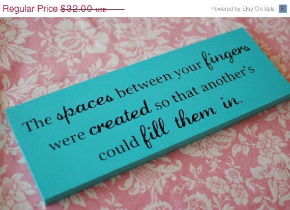 ON SALE Love Quote Sign Custom Painted Wood Sign with quote - Perfect Gift Idea or Decor at your wedding