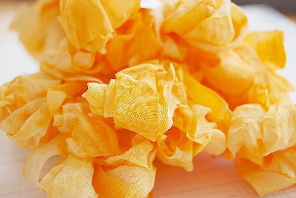 Crinkled Ribbon-Melon