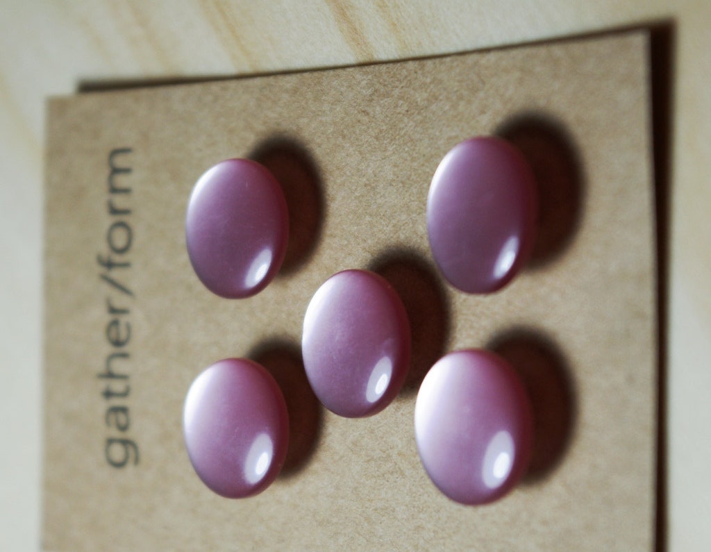 5pcs Small Pink  Buttons / Beutron 13mm