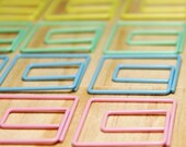 Square Pastel Paper Clips / 15 Pk