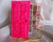 Pink Handmade Accordion Book Journal album Memories