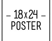 Listing for an 18x24 poster