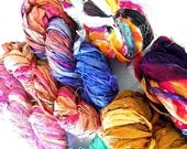 YOU TELL ME, Custom Sari Silk Bracelet - Beachy Boho Bracelet, Sari Silk Beaded Bracelet Wrap