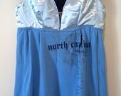 Upcycled UNC Carolina Tarheels womens top 10 bust 32
