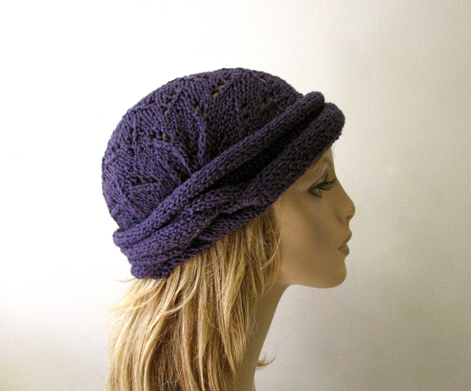 Hand Knit Headcover/ Bandana  - Designers Cotton Yarn