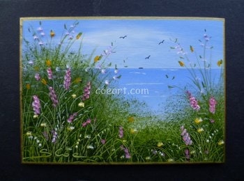 ACEO Original Miniature Oil Painting Seascape