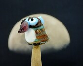 Paco.... lampwork bird bead... sra