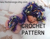 Crochet Pattern elf hat num 382, UNISEX Raz-A-Ma-Taz Elf Hat,PHOTO PROP,, sizes newborn to age 3. Permission to sell your finished hats.
