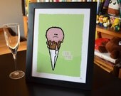 8x10, I Think I'm Dying - Melting Ice Cream Limited Edition Print