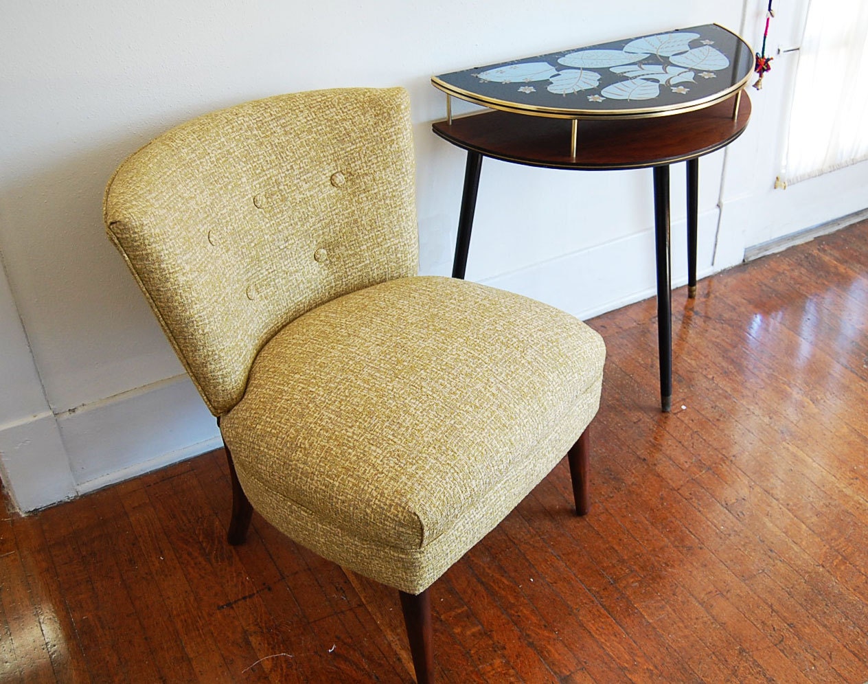 Vintage Mid Century Slipper Chair