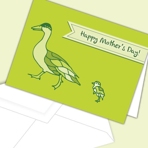 Ducks Printable Mother's Day Card