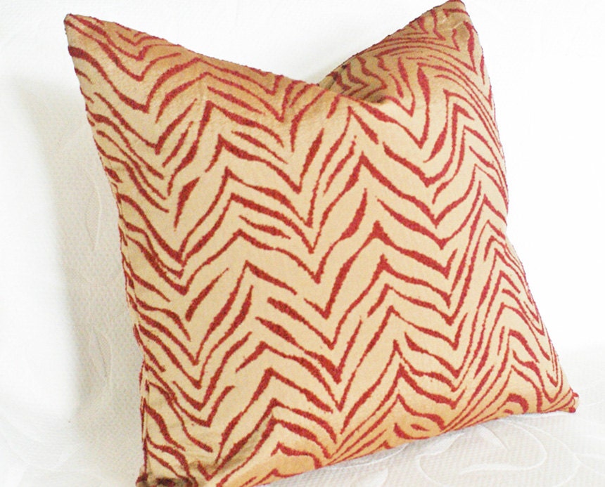 Zebra Pillow, Exotic Animal Print, Lumbar, Decorative Throw Pillows, Luxury Cushion Cover, Oblong, Textured 12x18