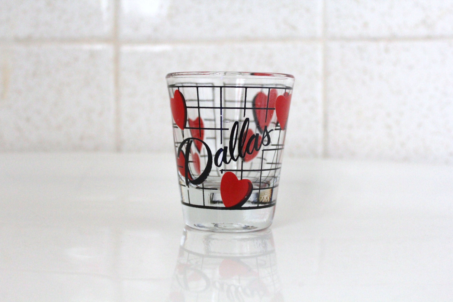 Heart Dallas Shot Glass
