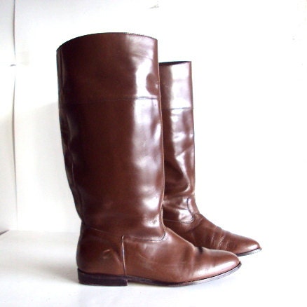 80s Vintage equestrian Pirates riding boots Size 10