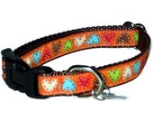 Love Stitch Hearts Small Dog Collar