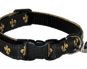 Fleur de Lis breakaway Cat collar