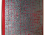 MACGRAPHICALLY RED .. Magnet Dry Erase Steel Memo Board // home decor // office organizer // wall art // wall organization // housewarming