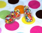 Blythe Clear with Cupcake Sprinkles Platform Mary Jane Doll shoes