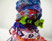 Grab Bag - Beaded Hearts Micro Macrame Friendship Bracelets Set of 10