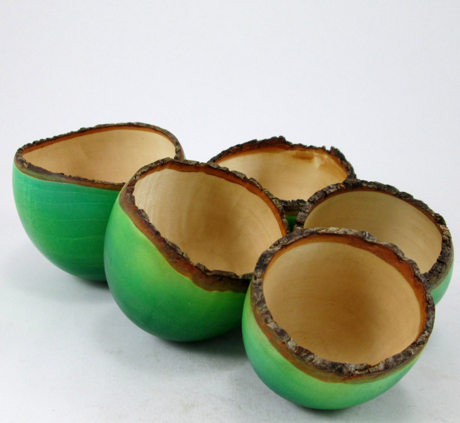 The Green Team - Dyed Maple Wood Bowls