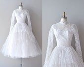 50s lace wedding dress / 1950s wedding dress / Ideal Grace