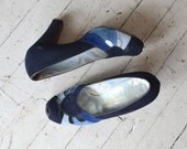 vintage 40s shoes / 1940s heels / Sky Transition heels