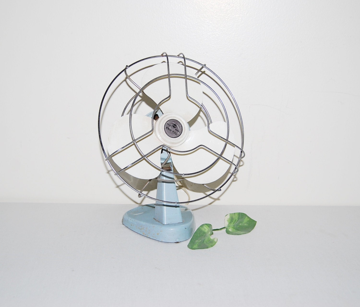 Vintage Fan Industrial Blue