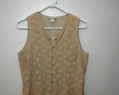 Vintage 90's creme lace vest