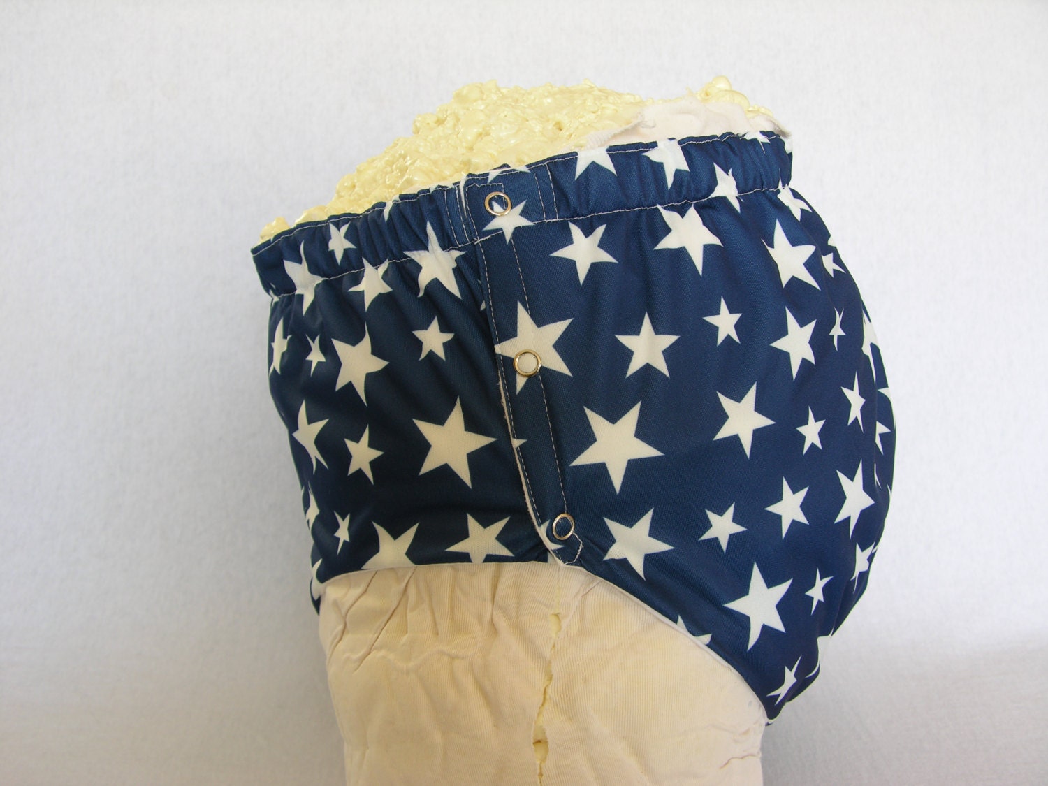 Adult diapers, waterproof cloth potty training pants, snaps closure, 1 print pants custom yet to made